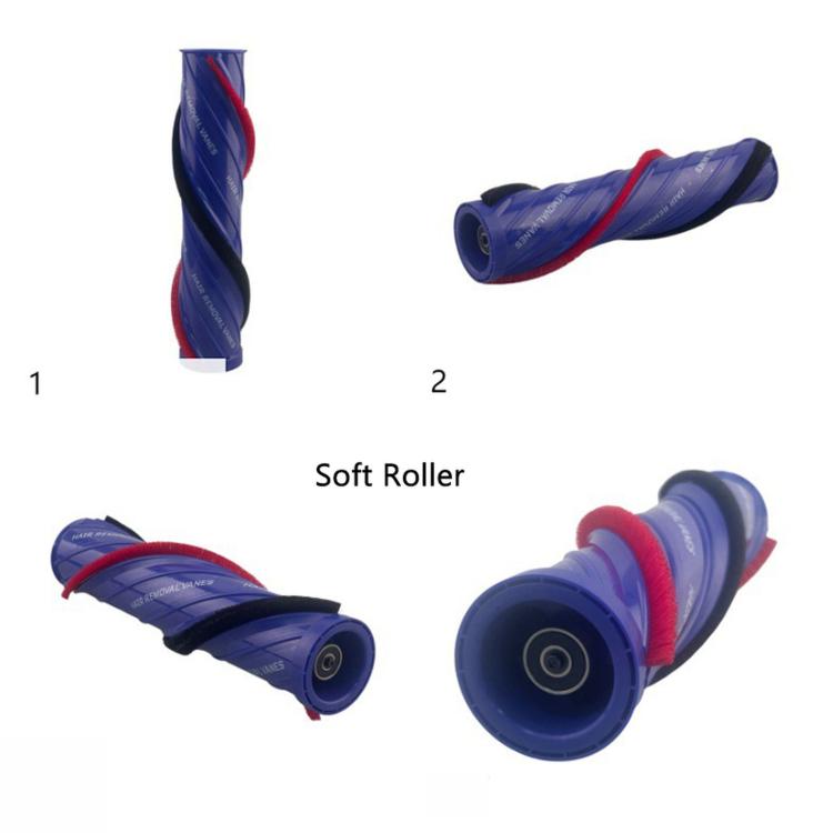 Ersatzbürstenrolle für Dyson V10, V11, V15 Direct Drive Reinigungskopf, wiederverwendbare Anti-Verwicklungs-Bürstenleiste, Soft Roller, Carbon Fiber, Soft Roller+Side Cover, Carbon Fiber+Side Cover