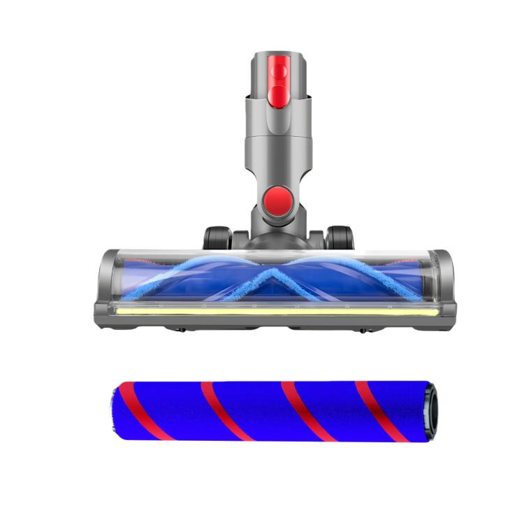 Ersatz-Reinigungskopf, verwicklungsfreie V-förmige Rollenbürste & weiche Plüschwalze (Set), For Dyson V15/V11/V10/V8/V7, For Dyson V12 Slim/V10 Slim