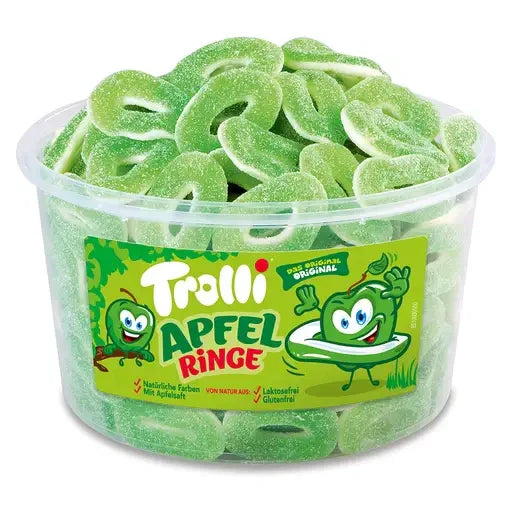 Trolli Apfelringe 150 Stück in der Dose