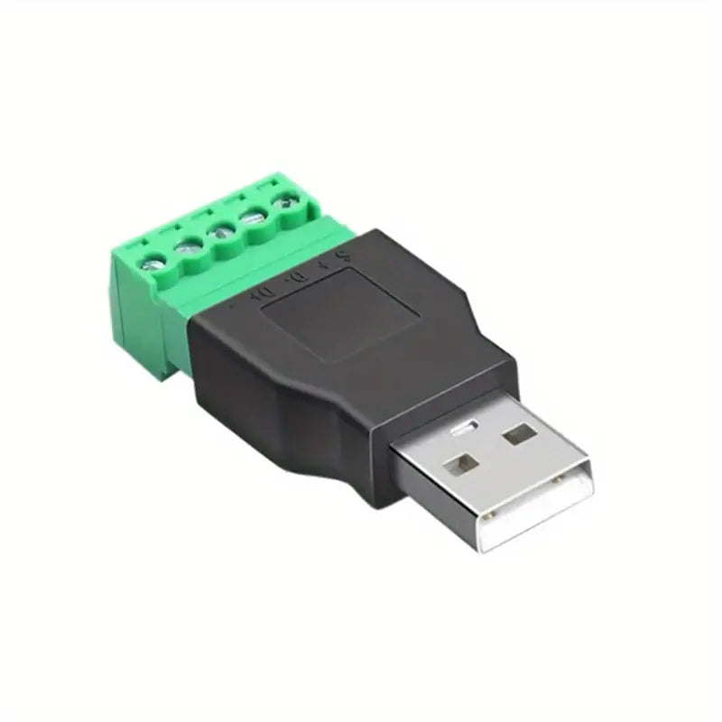 USB-Stecker auf 5P-Terminal Klemmenblock-Adapter USB2.0 Typ A
