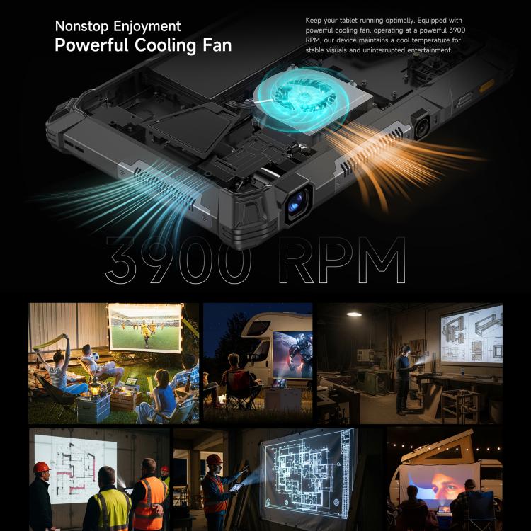 Ulefone Armor Pad 5 Ultra Tablet PC mit Projektor, 12 GB + 512 GB, 11 Zoll