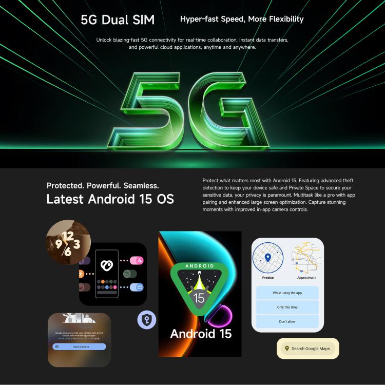 Ulefone Armor Pad 5 Ultra Tablet PC mit Projektor, 12 GB + 512 GB, 11 Zoll