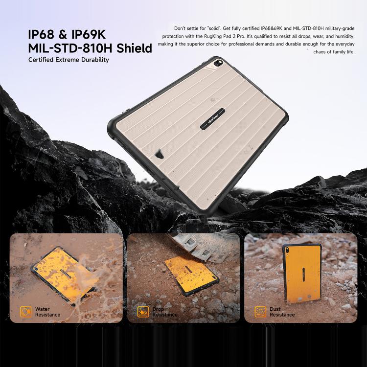Ulefone Rugking Pad 2 Pro Rugged Tablet PC, 8GB+256GB, 10.1 inch Android 16