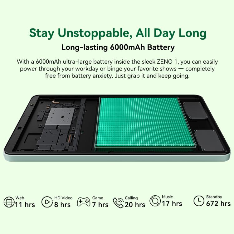 Blackview ZENO 1 Tablet PC, 6GB+256GB, 8 inch Android 15 Unisoc Tiger T615 Octa Core