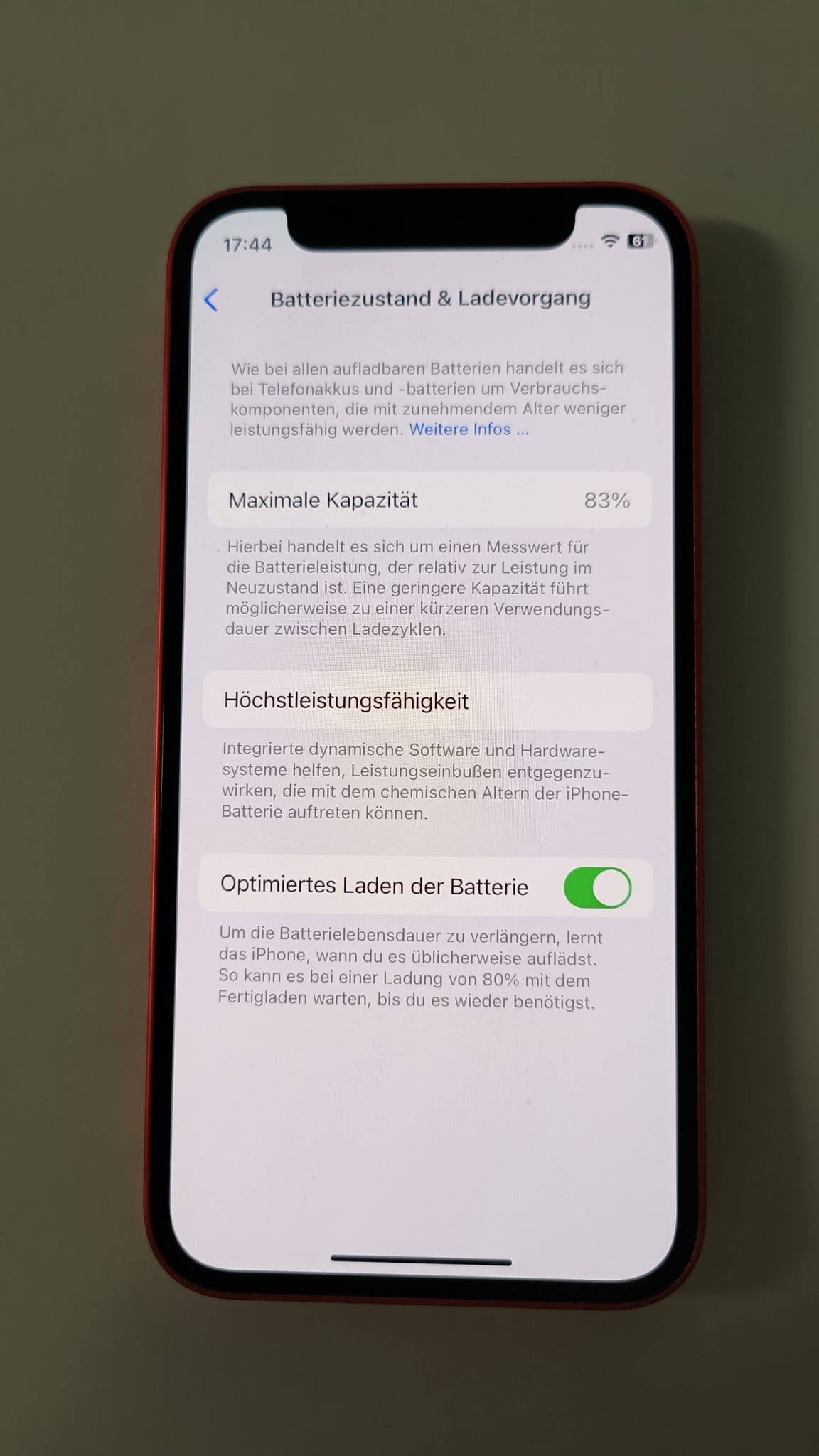 iPhone 12 Mini 5G 64GB Rot (Gebrauchtgerät)