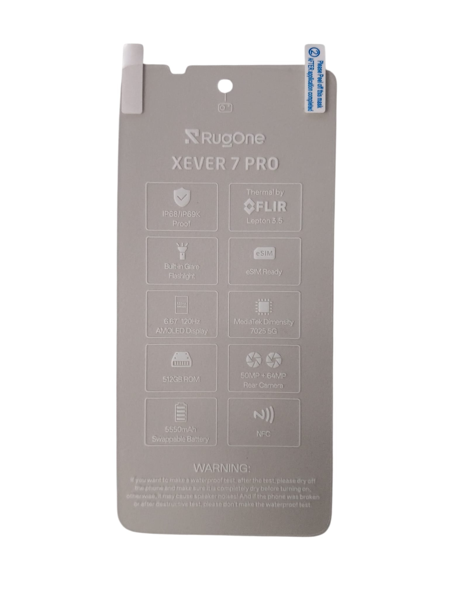 Original Schutzfolie für Rugone Xever 7/ Xever 7 Pro