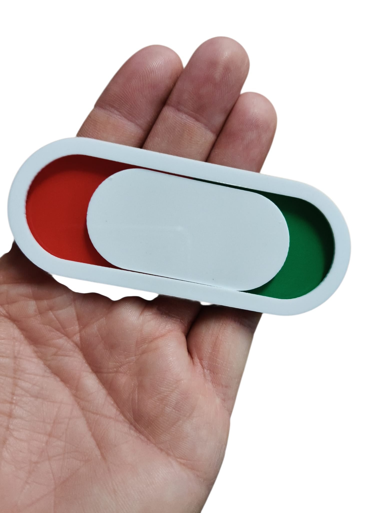 Rundes Weisses Belegt/Frei-Schild für Büros, WC, Firmen Grösse: 10x4 cm