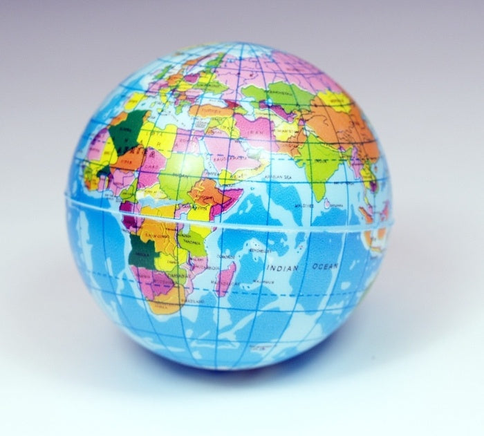 Weltkugelball – Globus – Knautschball – Durchmesser ca 7,5cm Spielzeug