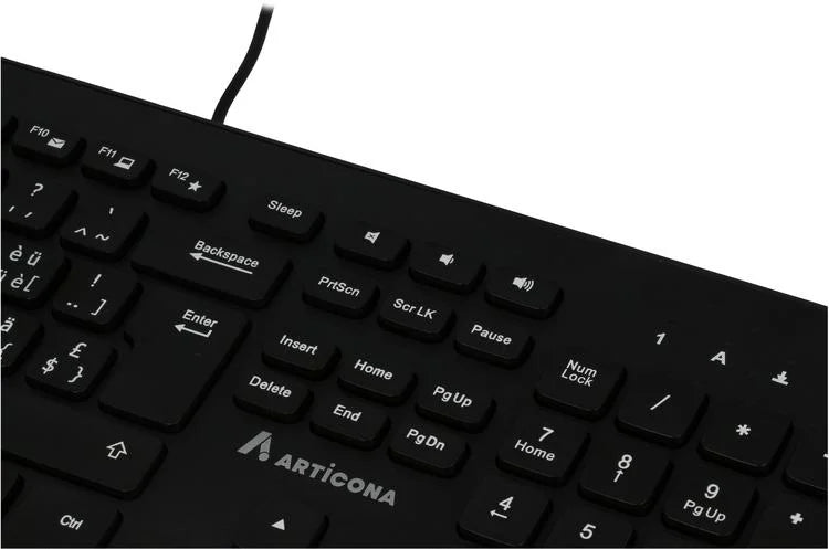 ARTICONA USB-A Kabel Tastatur schwarz ( CH Format/Layout )