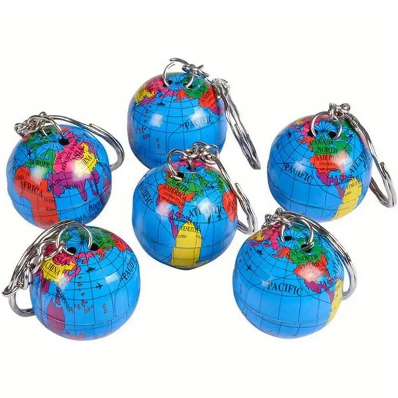 Mini-Globus-Schlüsselanhänger 2.5cm - Bunte PVC-Erdkugel-Souvenir