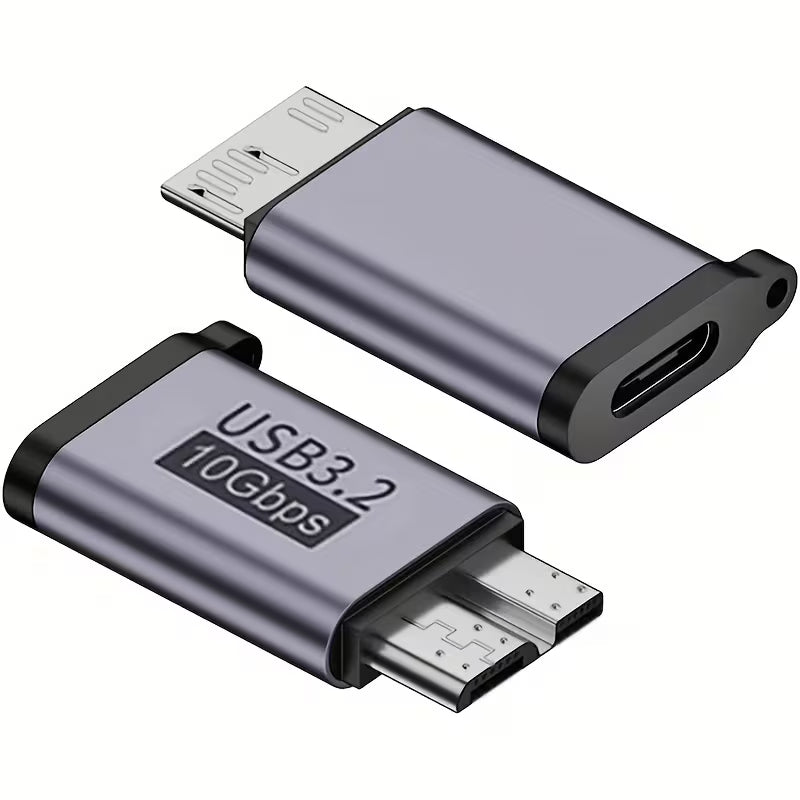 USB-C Kupplung auf auf USB A/C Festplatten-Adapter 10Gbps