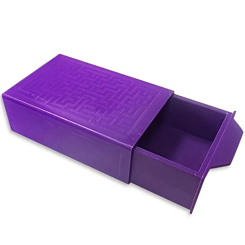 Push-Pull Zauberbox mit verstecktem Fach – Lila Kunststoff