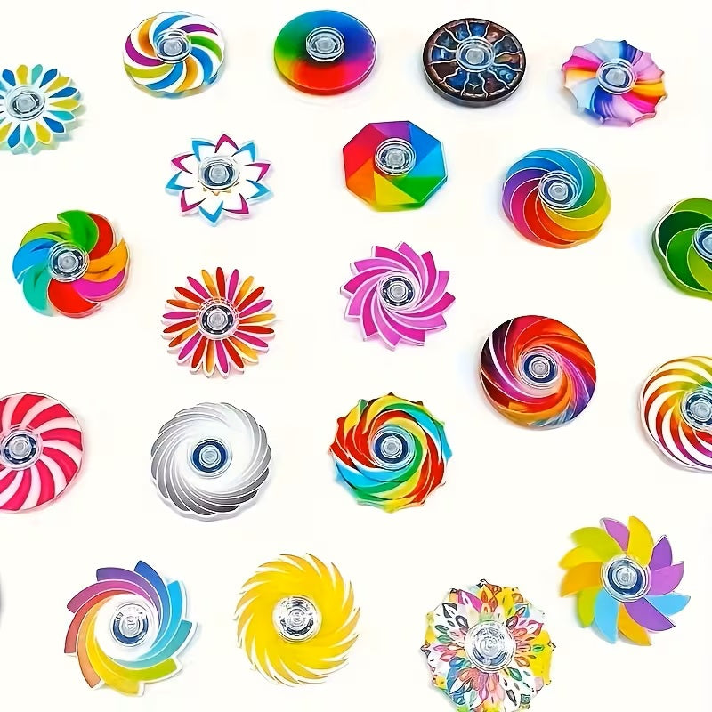 Acryl-Fidget-Spinner - Verschiedene Muster/Farben 4cm 1 Stück