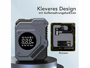 AGT AGT 12-V-Kompressor-Luftpumpe mit LED-Display und LED-Licht, 150 psi Elektroniktrade Switzerland