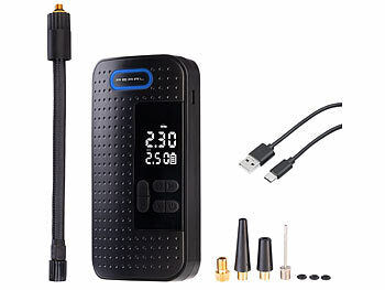 AGT AGT Mini-Akku-Kompressor-Luftpumpe mit LED-Display, 2.000 mAh, 150 psi elektroniktrade Switzerland