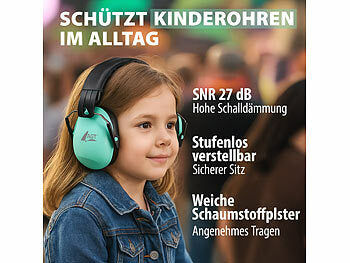 AGT Kapselgehörschutz für Kinder, SNR 27 dB, klappbar & größenverstellbar Elektroniktrade Switzerland