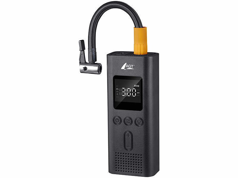 AGT Ultrakompakte Akku-Kompressor-Luftpumpe, 150 psi, 4.000 mAh, 35 W Elektroniktrade Switzerland