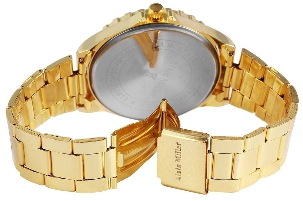 Alain Miller Alain Miller Herrenuhr mit Edelstahlarmband Elektroniktrade Switzerland