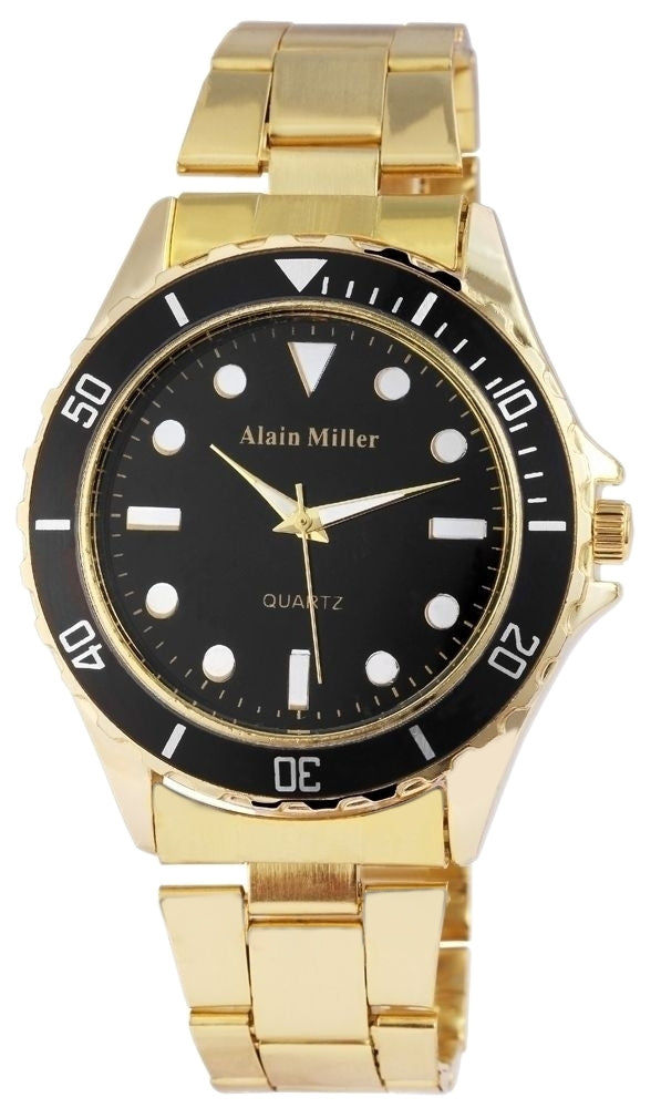 Alain Miller Alain Miller Herrenuhr mit Edelstahlarmband Elektroniktrade Switzerland