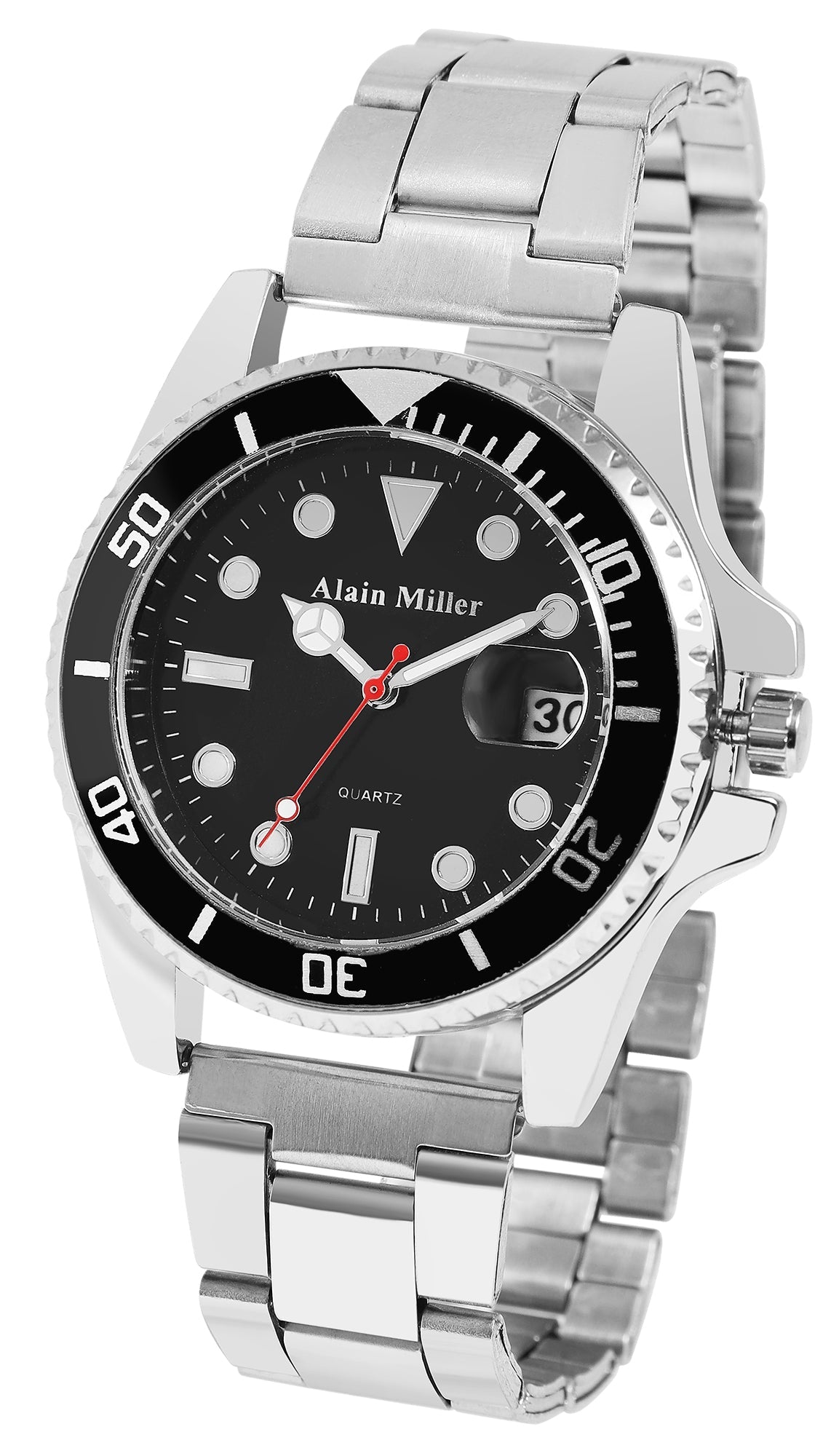Alain Miller Alain Miller Herrenuhr mit Edelstahlarmband, verschiedene Farbvarianten Elektroniktrade Switzerland