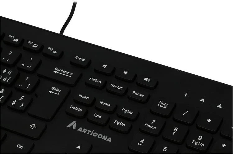 ARTICONA ARTICONA USB-A Kabel Tastatur schwarz ( CH Format/Layout ) elektroniktrade Switzerland
