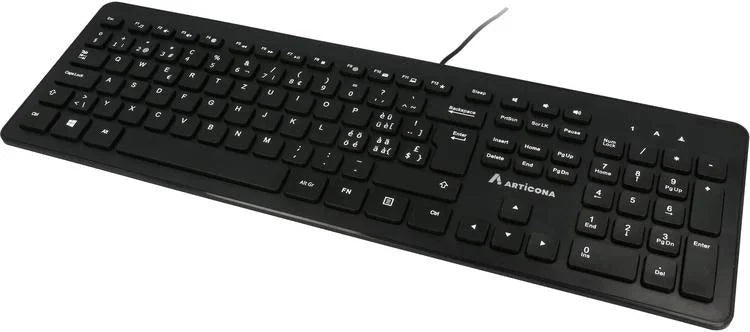 ARTICONA ARTICONA USB-A Kabel Tastatur schwarz ( CH Format/Layout ) elektroniktrade Switzerland