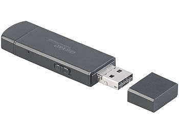 auvisio 2in1-USB-Stick & Voice-Recorder, VOX-Funktion, 20 Std., 8 GB, OTG Elektroniktrade Switzerland