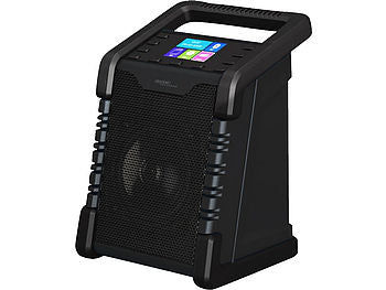 auvisio auvisio DAB-Baustellenradio: Baustellen- & Outdoor-Radio, DAB+, FM, Bluetooth, Display, 40 W, Akku elektroniktrade Switzerland