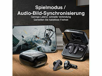 auvisio auvisio KI Übersetzer Kopfhörer: KI-Echtzeitzeitübersetzer & In-Ear-Kopfhörer, 135 Sprachen Elektroniktrade Switzerland
