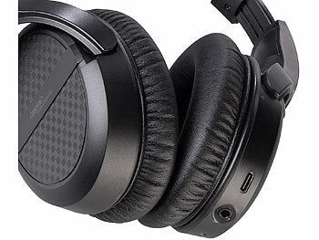 auvisio Digitaler Stereo-Funkkopfhörer, DSP, Akku, Bluetooth, Ladestation, 30m Elektroniktrade Switzerland