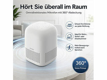 auvisio KI-Sprachassistent mit ChatGPT,360° Sprachausgabe, Smarthome-Steuerung elektroniktrade Switzerland