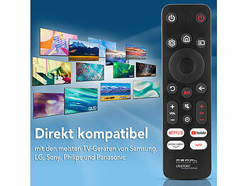 auvisio Lernfähige 3in1-Ready-to-Use-Universal-Fernbedienung für TV/SAT/Audio Elektroniktrade Switzerland