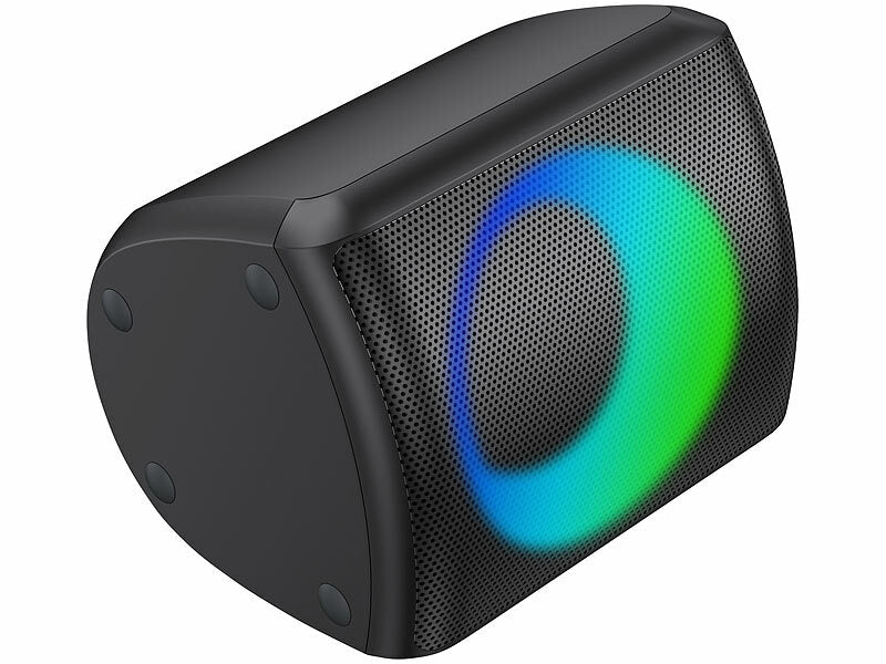 auvisio Mobile Outdoor-PA-Partyanlage & -Bluetooth-Boombox, Lichteffekte, 140W Elektroniktrade Switzerland