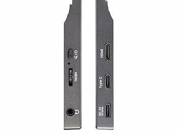 auvisio Mobiler 15,6"/39,6 cm IPS-Superslim-Monitor, FHD, Schutzcase, Standfuß Elektroniktrade Switzerland