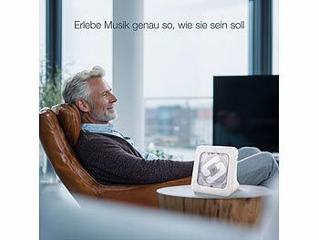 auvisio Tragbarer Akku-CD-Spieler & UKW-Radio, Bluetooth, Timer, USB, AUX Elektroniktrade Switzerland