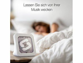 auvisio Tragbarer Akku-CD-Spieler & UKW-Radio, Bluetooth, Timer, USB, AUX Elektroniktrade Switzerland