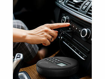 auvisio Tragbarer CD-Player mit Akku, Lautsprecher, Bluetooth, USB-Player, 5 W elektroniktrade Switzerland
