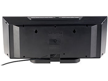 auvisio Vertikale Stereoanlage mit Bluetooth, CD, MP3, Radio, AUX, NFC, 20 W Elektroniktrade Switzerland