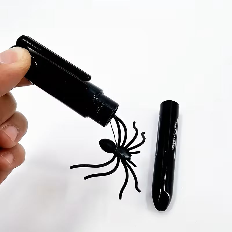 Spinnenstift! Eine rotierende Spinne kommt aus dem Stift