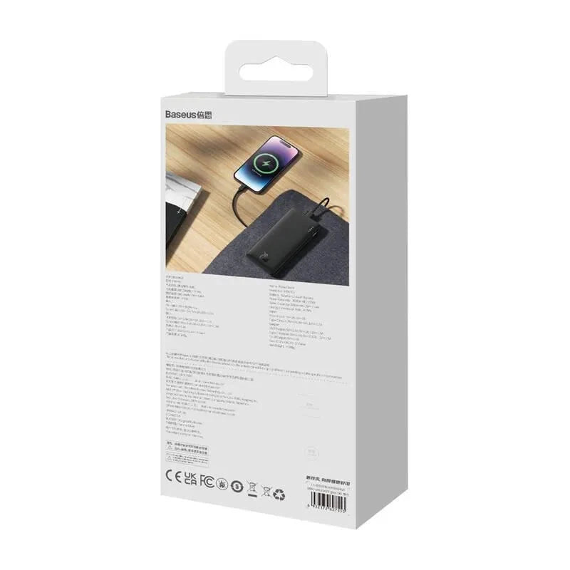 Baseus Baseus Airpow Powerbank, 10.000mAh, USB + USB-C, 20W, schwarz Elektroniktrade Switzerland
