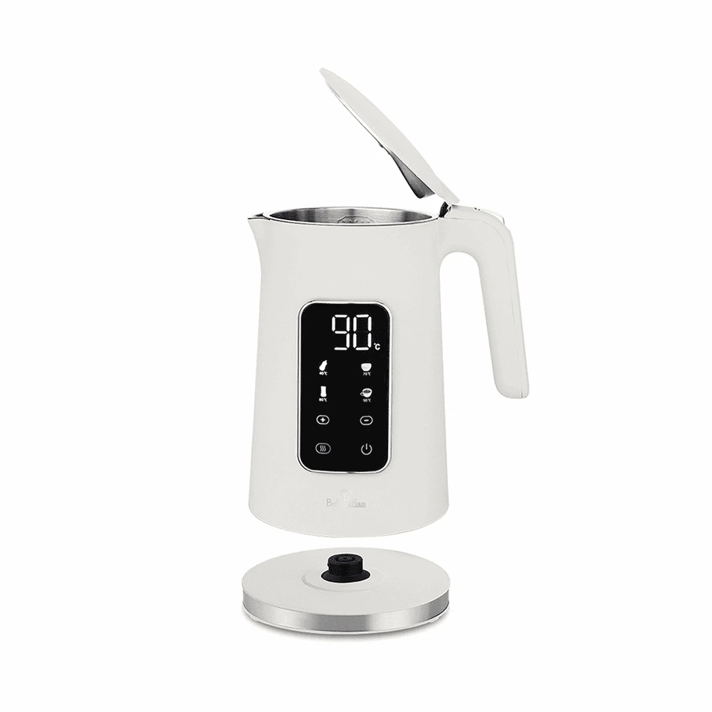 Berlinger Haus Wasserkocher 1.7L mit Digitalanzeige matt cream Sahara Collection elektroniktrade Switzerland