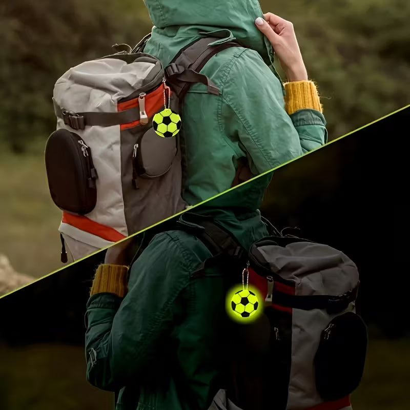 Reflektierender Fußballanhänger für Rucksäcke, Schlüsselbund