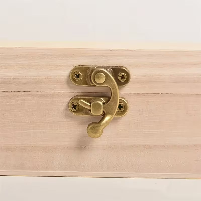 Holzkasten mit Deckel - Vintage Schmuckbox für DIY-Graffiti