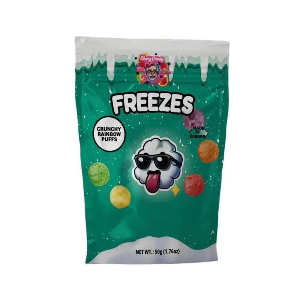 candytoys.ch Gefriergetrocknete Süßigkeiten - Knusprige Regenbogen-Puffs - 50g elektroniktrade Switzerland