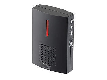 CASAcontrol Funk-Türklingel, Licht- & Ton-Signal, 100 m Reichweite, IPX4, schwarz Elektroniktrade Switzerland