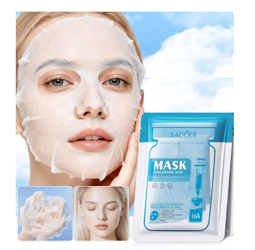 Hyaluronsäure- Sofort-Gel Gesichtsmaske - Einzeln verpackt gefriergetrocknet
