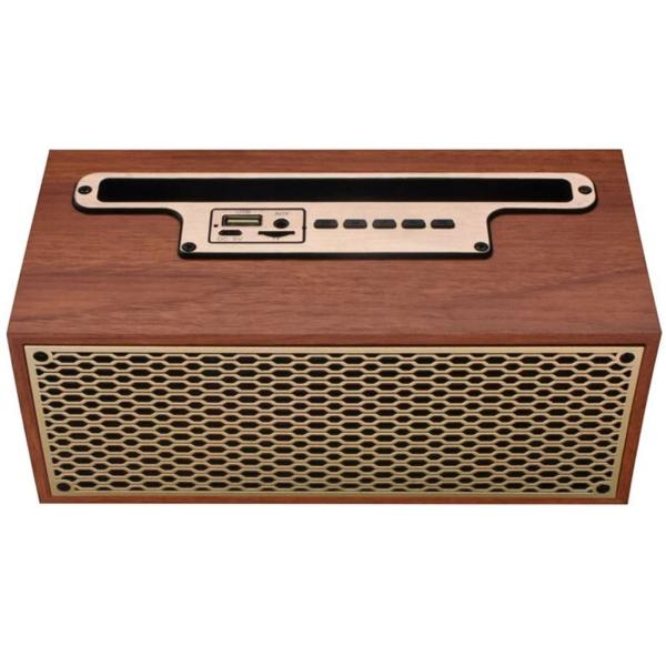 Bluetooth Radio, Vintage, Wireless, Holzgehäuse, 20,9 x 9,5 x 9,8 cm