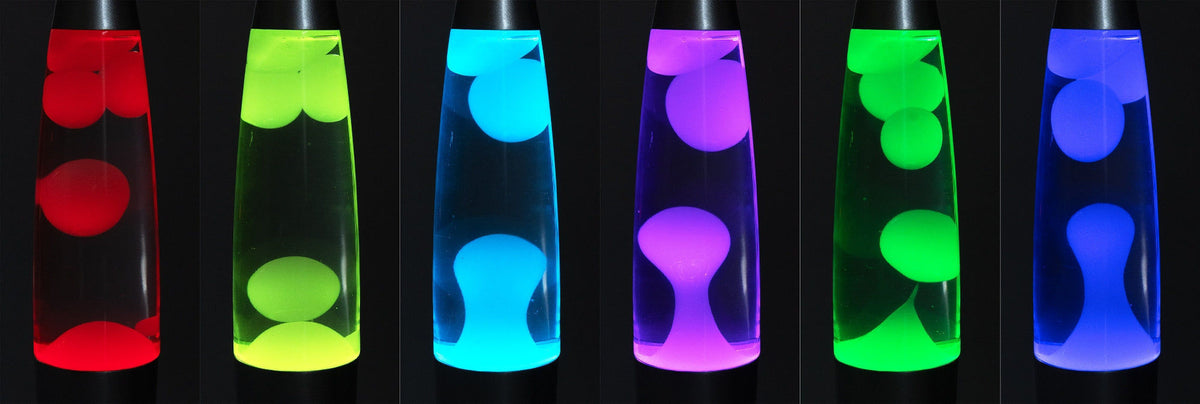 Chilitec Lavalampe "CTL Funky LED" 40cm RGB Wasser & Wachs: Klar, Body: schwarz elektroniktrade Switzerland