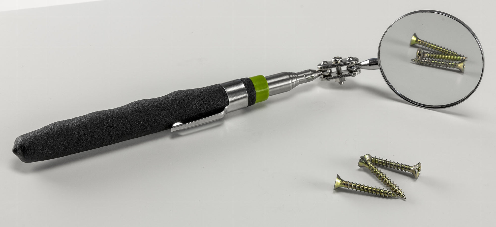 Chilitec Teleskop Werkzeug mit 50mm Spiegel Gesamtlänge 16-70cm, 2-fach Kugelgelenk Elektroniktrade Switzerland