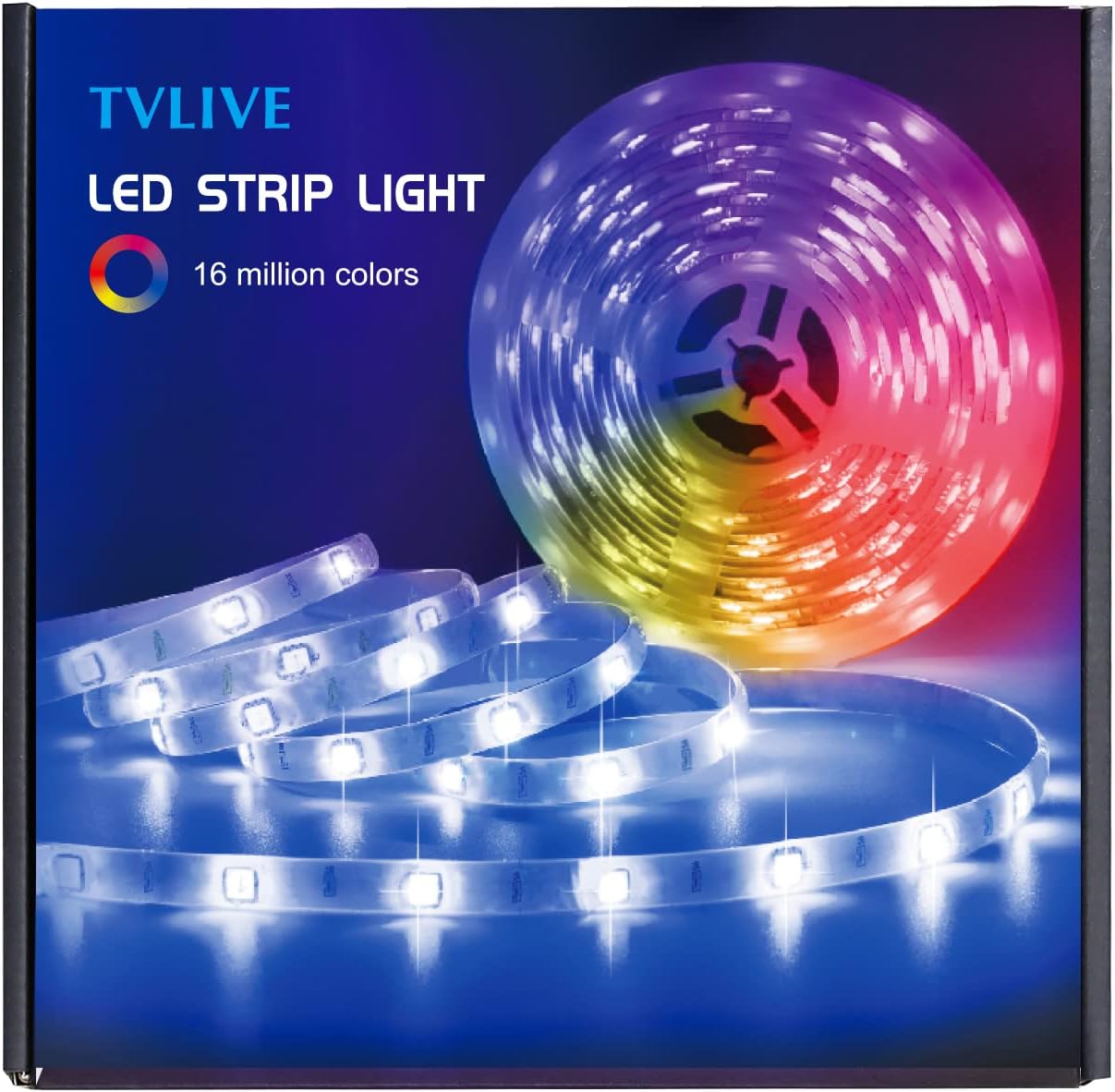 CNSUNWAY LED Strip Lichtband 5M RGB SMD 5050 LED Streifen mit Bluetooth & APP & FB Elektroniktrade Switzerland